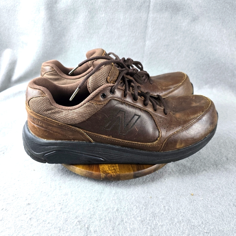 New Balance Mens 928 Walking Shoes Brown MW928BR Leather Low Top Lace Up 11.5 M*